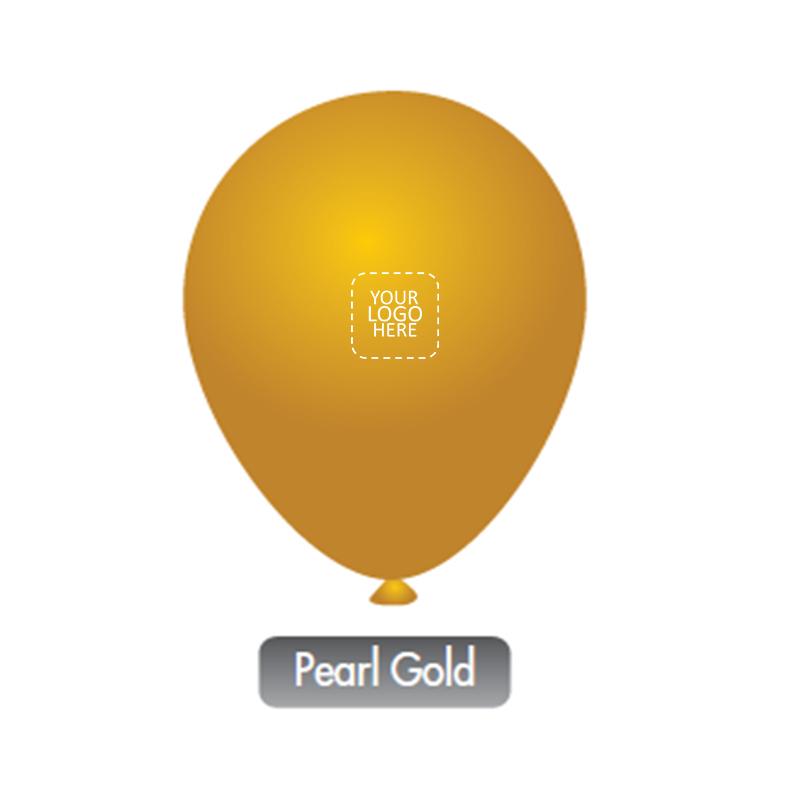 Pearl Gold Balloon with Logo